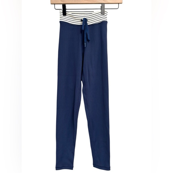 aerie Pants - NWT Offline By Aerie American Eagle Ribbed Navy Blue Hi-Rise Legging Size Small